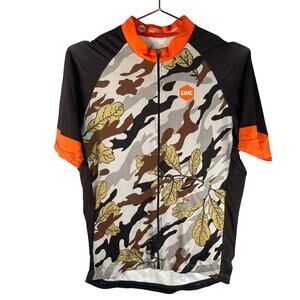 LWC Lone Wolf Cycling‎ Jersey Mens Approx Large Camo The Woodsmen Full Zip